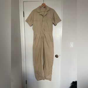 Vintage Cotton Coveralls Big Ben Wrangler Brand Short Sleeve Size M Work Wear